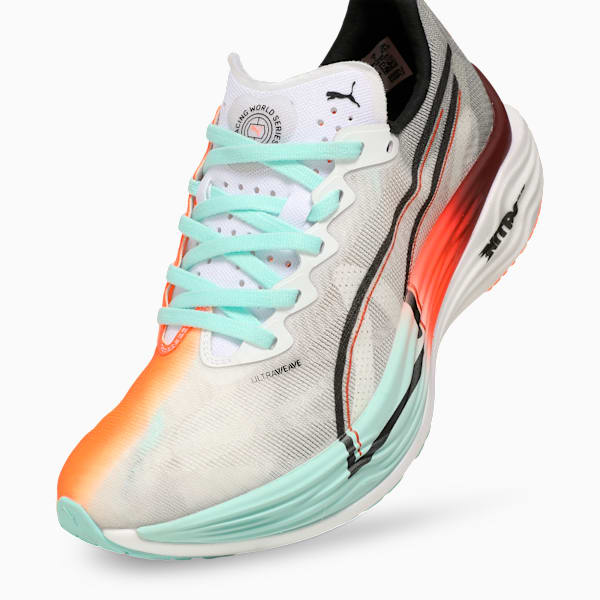 Deviate NITRO™ Elite 3 HYROX Women’s Running Shoes, PUMA White-Glowing Red-Mint Melt, extralarge-IND