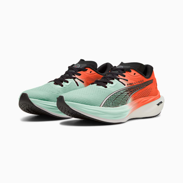 PUMA x HYROX Deviate NITRO™ 3 Running Shoes Men, Glowing Red-Mint Melt, extralarge