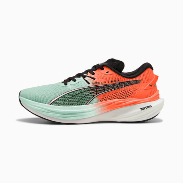 PUMA x HYROX Deviate NITRO™ 3 Running Shoes Men, Glowing Red-Mint Melt, extralarge