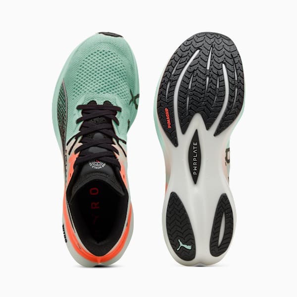 PUMA x HYROX Deviate NITRO™ 3 Running Shoes Men, Glowing Red-Mint Melt, extralarge