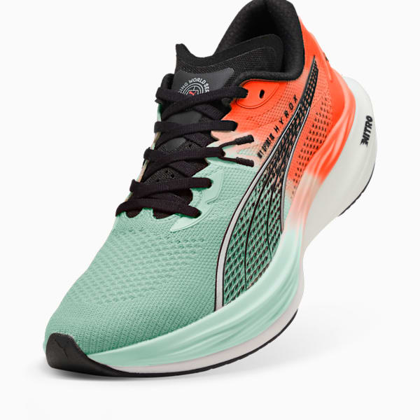 PUMA x HYROX Deviate NITRO™ 3 Running Shoes Men, Glowing Red-Mint Melt, extralarge