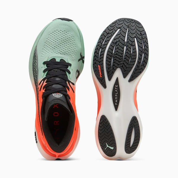 PUMA x HYROX Deviate NITRO™ 3 Running Shoes Women, Mint Melt-Glowing Red, extralarge