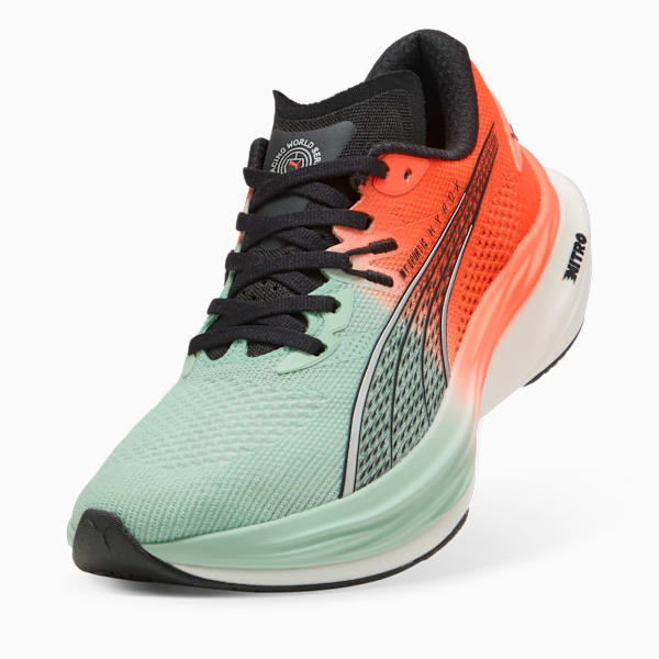 PUMA x HYROX Deviate NITRO™ 3 Running Shoes Women, Mint Melt-Glowing Red, extralarge
