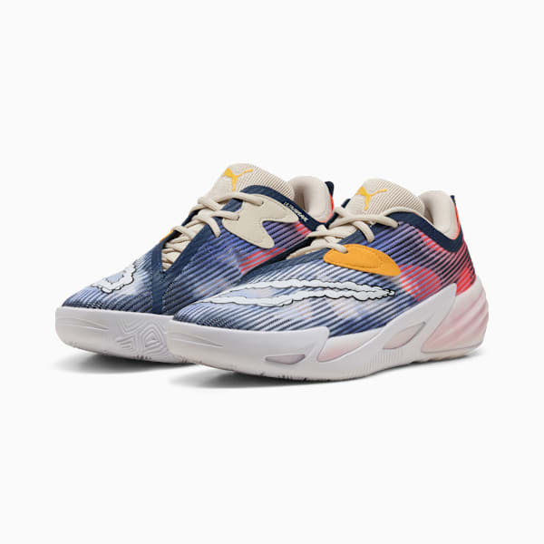 All-Pro NITRO™ 2 Hooptopia Men's Basketball Shoes, Persian Blue-Glowing Red, extralarge