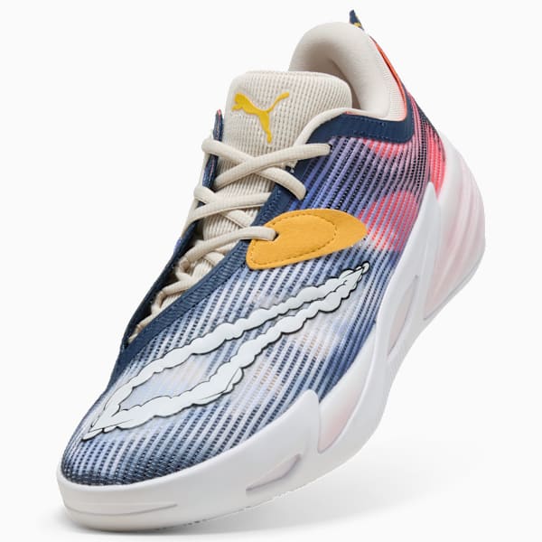 All-Pro NITRO™ 2 Hooptopia Men's Basketball Shoes, Persian Blue-Glowing Red, extralarge