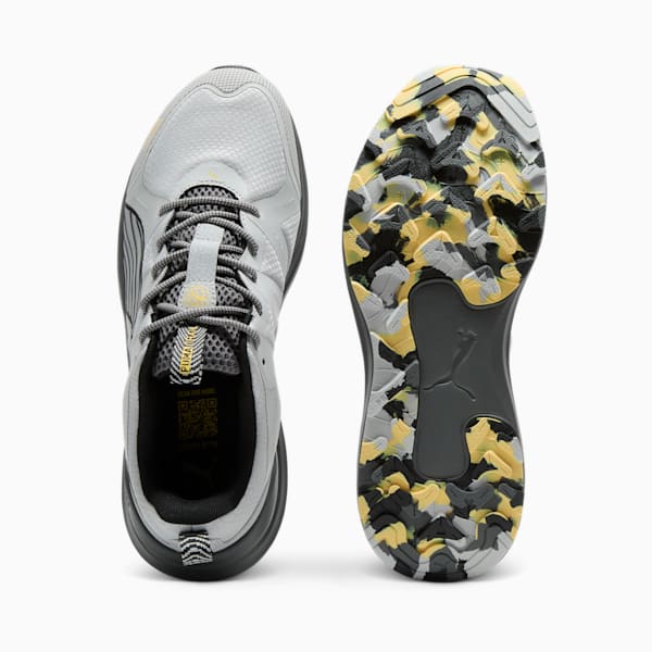 Tenis de running para hombre Reflect Lite Trail Marbled, Cool Light Gray-Cool Dark Gray-Sunny Yellow, extralarge