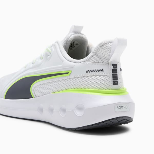 Softride Carson Lace Speck Men's Sneakers, PUMA White-Galactic Gray-Yellow Alert, extralarge