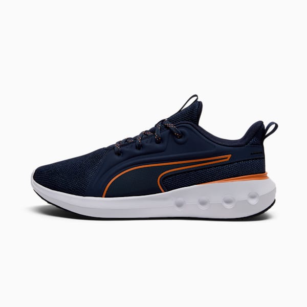 Softride Carson Lace Speck Men's Sneakers, PUMA Navy-Maple Syrup, extralarge