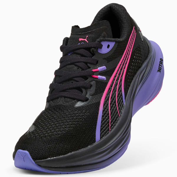 Deviate NITRO™ DIGITOKYO Running Shoes Women, PUMA Black-Fluro Pink Pes, extralarge