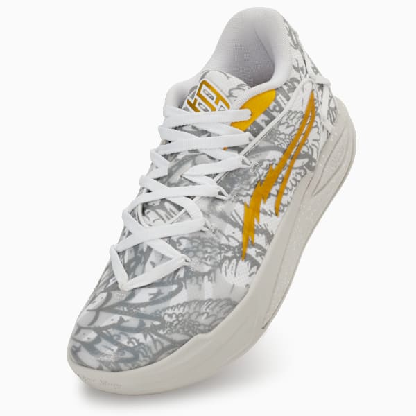 Stewie 4 Harry Potter Women's Basketball Shoes, PUMA White-Green Terrain, extralarge-IND