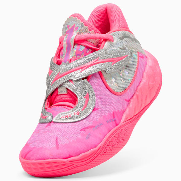 PUMA x LAMELO BALL MB.05 World Tour Little Kids' Basketball Shoes, Sun Struck-Pure Magenta, extralarge