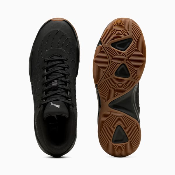 Court Pro 2 Nubuck Basketball Shoes Unisex, PUMA Black-Gum, extralarge-GBR