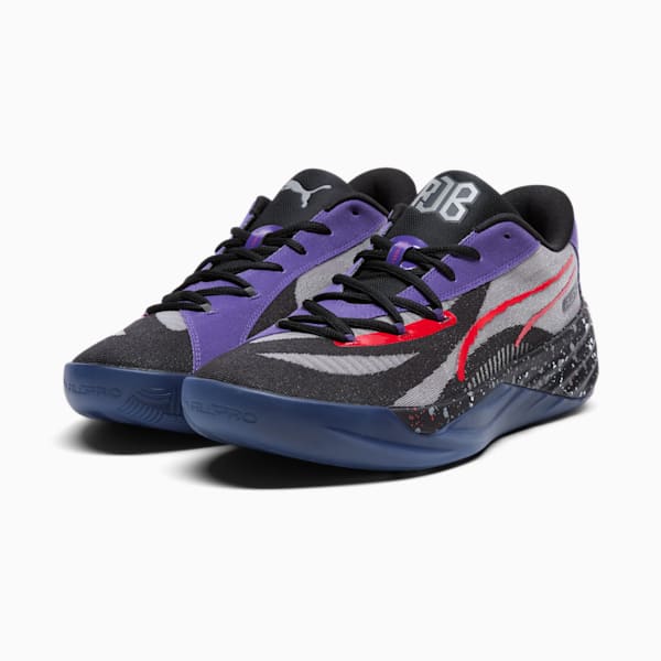 Chaussures de basketball All-Pro NITRO™ RJ Barrett Homme, PUMA Black-Team Violet, extralarge