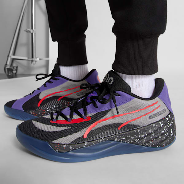 Chaussures de basketball All-Pro NITRO™ RJ Barrett Homme, PUMA Black-Team Violet, extralarge