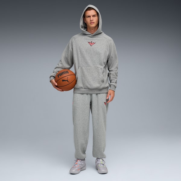 PUMA x LAMELO BALL MB.05 Metallic Basketball Shoes, Vibrant Silver-Yellow Alert-Glowing Red, extralarge