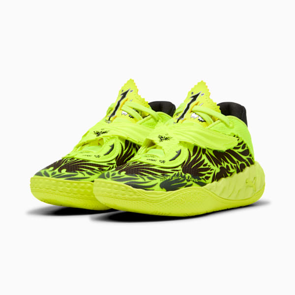 MB.05 Voltage Little Kids' Basketball Shoes, Yellow Alert-PUMA Black, extralarge