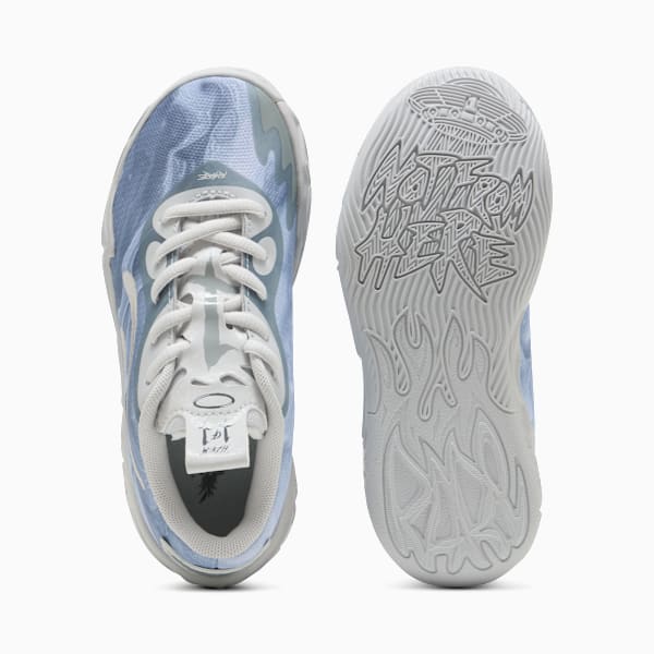 Tenis de basquetbol MB.04 Lo Team Pack para niños, Feather Gray-Cool Mid Gray-Cool Dark Gray, extralarge
