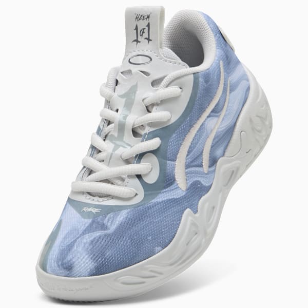 Tenis de basquetbol MB.04 Lo Team Pack para niños, Feather Gray-Cool Mid Gray-Cool Dark Gray, extralarge
