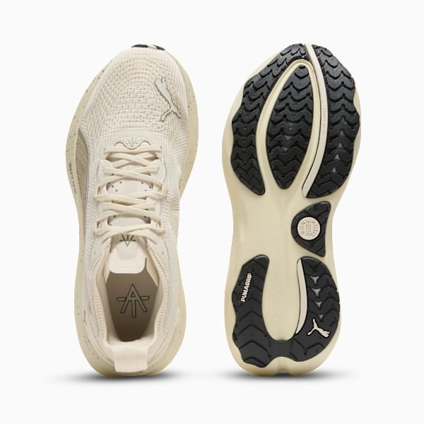 Tenis de running en carretera PUMA x ALEX TOUSSAINT ForeverRun NITRO™ 2 para hombre, Alpine Snow-Velvet Moss-PUMA Black, extralarge