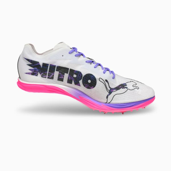 Mid Distance NITRO™ Elite 3 DIGITOKYO Running Shoes, PUMA White-PUMA Black-Fluro Pink Pes, extralarge-IND