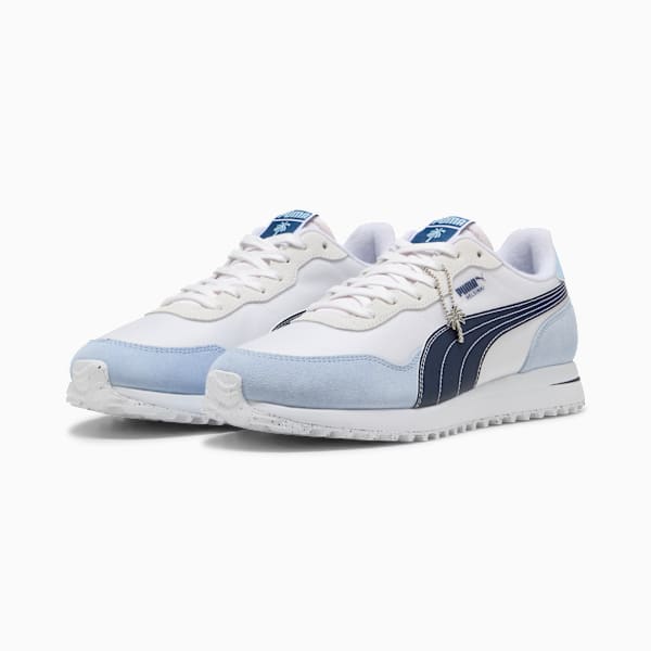 PUMA x PALM TREE CREW Helsinki Golf Shoes Unisex, PUMA White-Haute Tropic-Deep Navy, extralarge-GBR