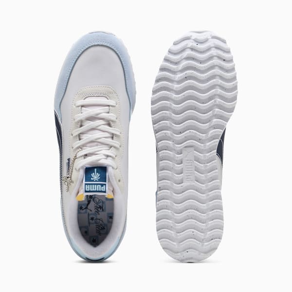 PUMA x PALM TREE CREW Helsinki Golf Shoes Unisex, PUMA White-Haute Tropic-Deep Navy, extralarge-GBR