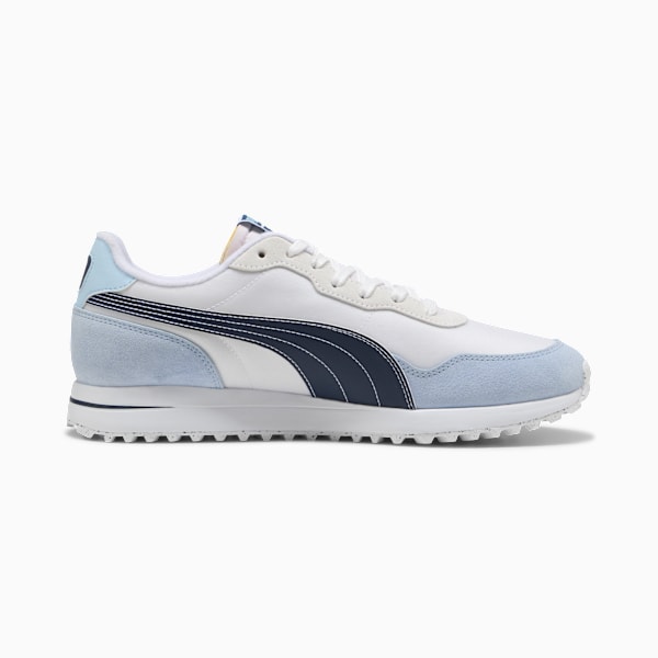 PUMA x PALM TREE CREW Helsinki Golf Shoes Unisex, PUMA White-Haute Tropic-Deep Navy, extralarge-GBR
