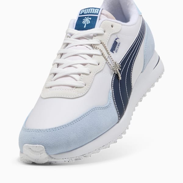 PUMA x PALM TREE CREW Helsinki Golf Shoes Unisex, PUMA White-Haute Tropic-Deep Navy, extralarge-GBR