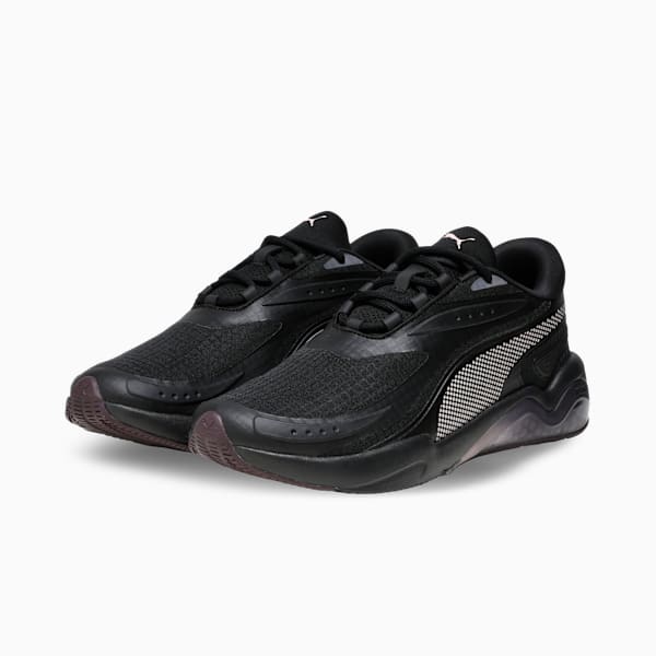 Cell Fraction ForceFusion Running Shoes, PUMA Black-Midnight Plum-Mauve Mist, extralarge-IND