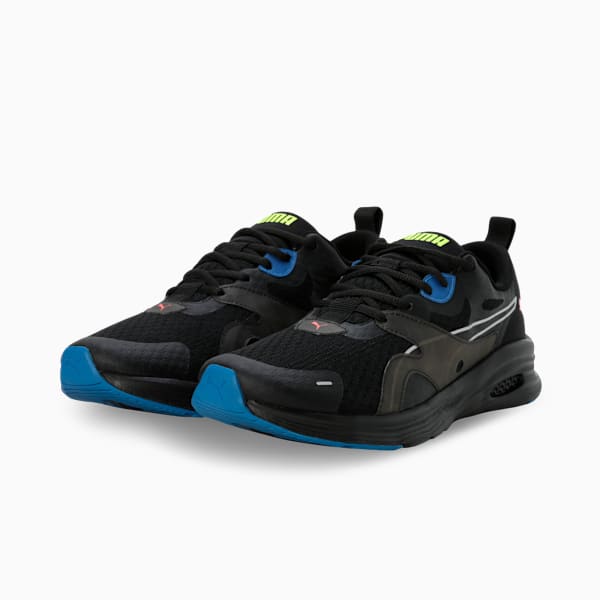 FUEGO Profoam Men’s Responsive Cushioned Running Shoes, Puma Black-Lava Blast-Yellow Alert, extralarge-IND