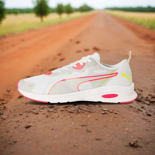ProFoam Women's Running Shoes, Puma White-Pink Alert-Yellow Alert, extralarge-IND