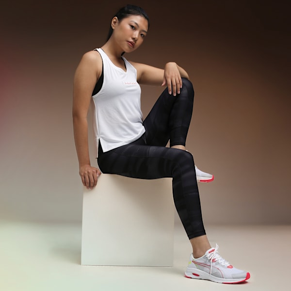 ProFoam Women's Running Shoes, Puma White-Pink Alert-Yellow Alert, extralarge-IND