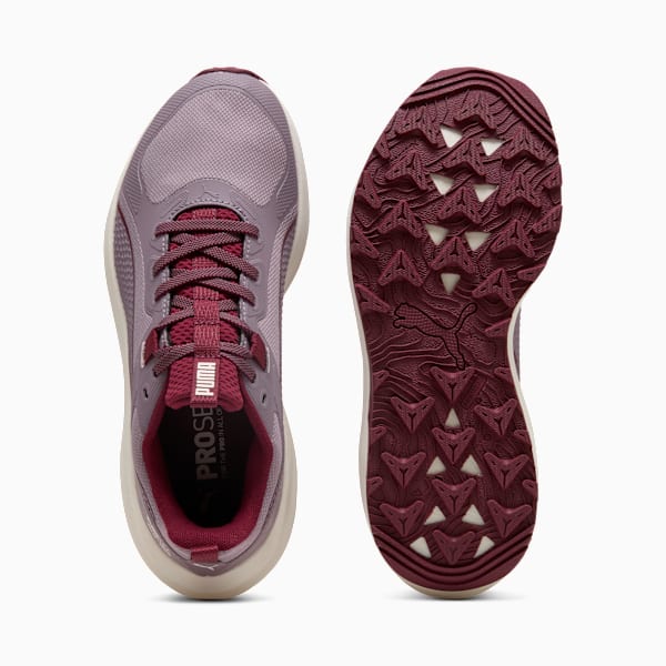 Chaussures de course en sentier Flare Pro Femme, Raisin-Plum Jam, extralarge