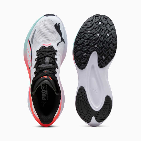 Tenis para mujer Darter Pro Tech, PUMA White-Glowing Red-Mint Melt, extralarge