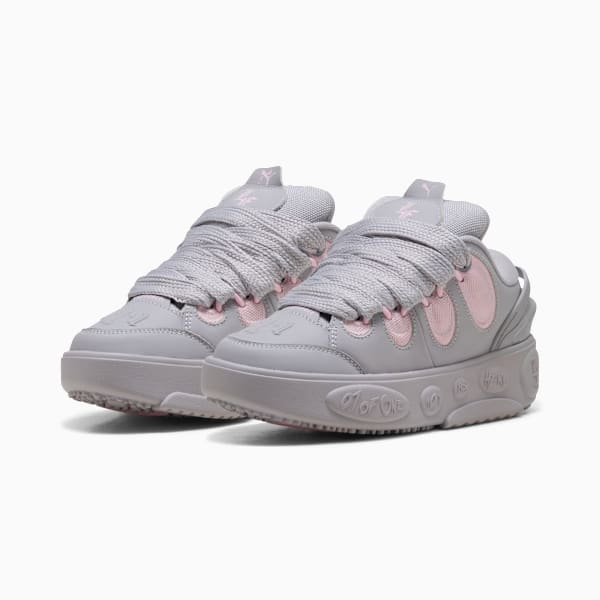Tenis LaFrancé Wolf para adolescentes, Vibrant Silver-Pearl Pink, extralarge