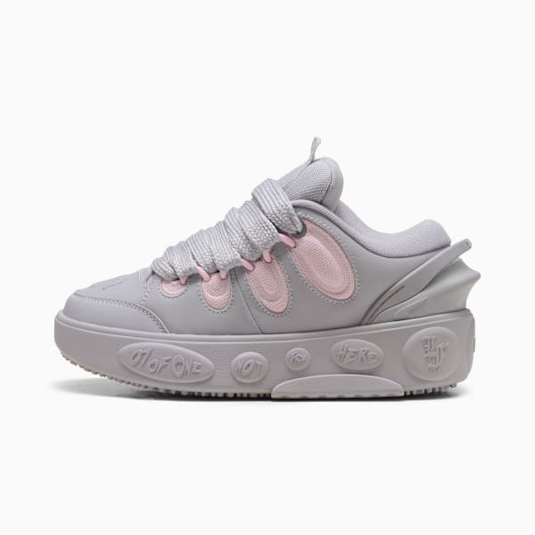 Tenis LaFrancé Wolf para adolescentes, Vibrant Silver-Pearl Pink, extralarge