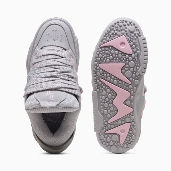 Tenis LaFrancé Wolf para adolescentes, Vibrant Silver-Pearl Pink, extralarge