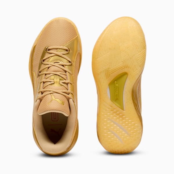All-Pro NITRO™ Gold Rush Basketball Shoes, PUMA Gold-For All Time Red, extralarge