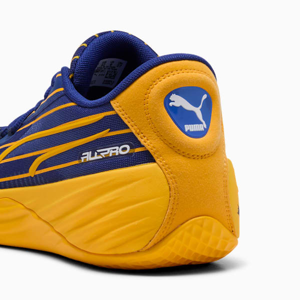 Tyrese Haliburton All-Pro NITRO™ Pinstripes Basketball Shoes, Elektro Blue-Sport Yellow, extralarge