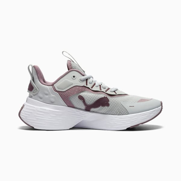 Tenis Softride Sway Cheetah para mujer, Cool Light Gray-Raisin-Plum Jam, extralarge
