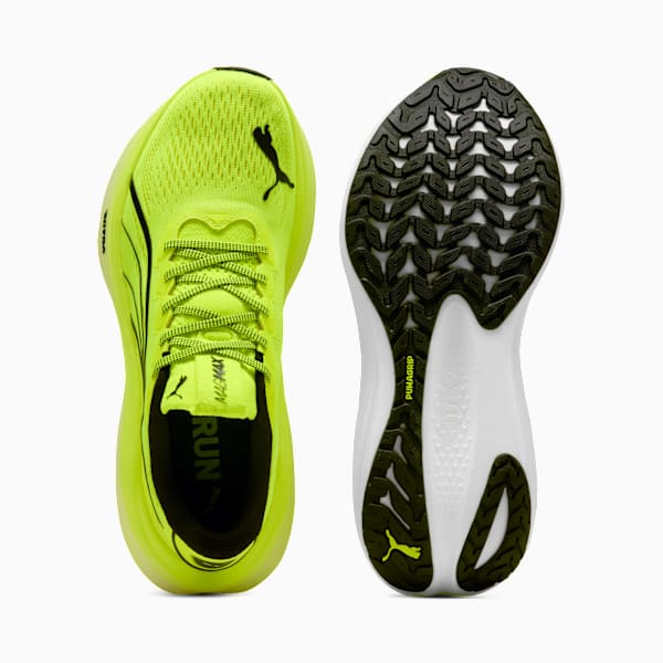 MagMax NITRO Men's Maximum Cushioning Running Shoes, Yellow Alert-PUMA Black, extralarge-IND