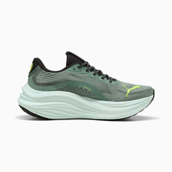 MagMax NITRO Men's Maximum Cushioning Running Shoes, Dusky Gray-Heat Fire, extralarge-IND