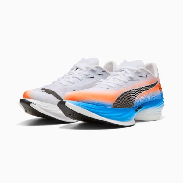 FAST-R NITRO™ Elite 3 Ekiden Women's Road Running Shoes, PUMA White-Heat Fire-PUMA Black, extralarge