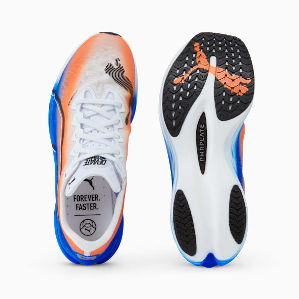 Deviate NITRO Elite 3 Ekiden Running Shoes Men, PUMA White-Heat Fire-PUMA Black, extralarge-GBR