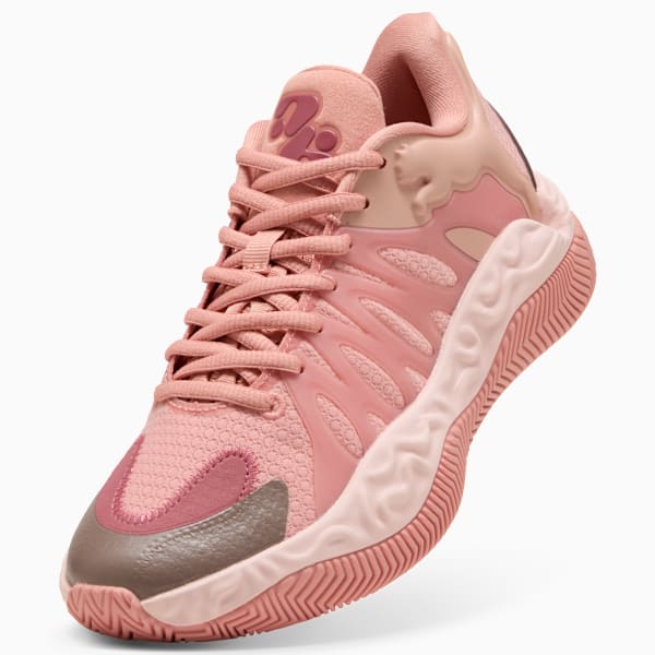 HALI 1 Big Kids' Basketball Shoes, Poppy Pink-Rose Dust, extralarge