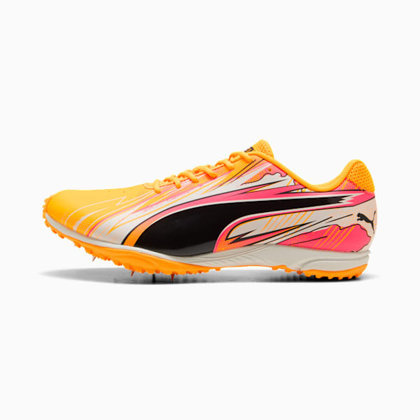 evoSPEED Haraka Sparked Men's Track & Field Shoes, Sun Stream-Warm White-Sunset Glow, extralarge