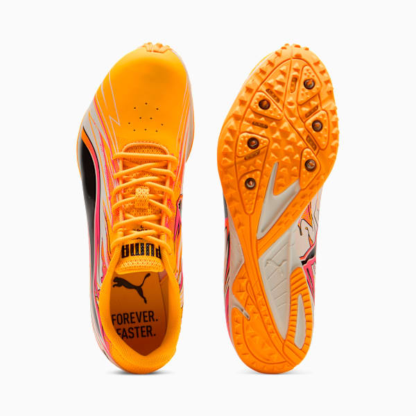 evoSPEED Haraka Sparked Men's Track & Field Shoes, Sun Stream-Warm White-Sunset Glow, extralarge