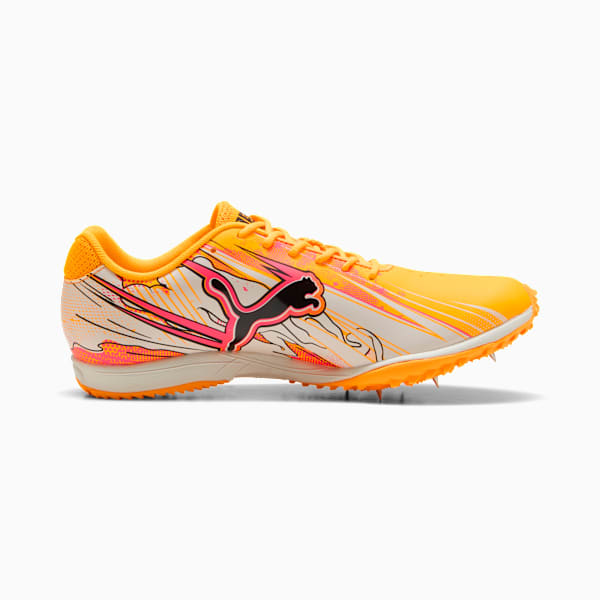 evoSPEED Haraka Sparked Men's Track & Field Shoes, Sun Stream-Warm White-Sunset Glow, extralarge
