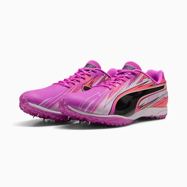evoSPEED Haraka Sparked Men's Track & Field Shoes, Pure Magenta-Lilac Frost-Peach Frost, extralarge