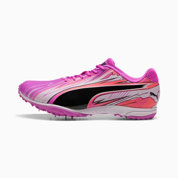 evoSPEED Haraka Sparked Men's Track & Field Shoes, Pure Magenta-Lilac Frost-Peach Frost, extralarge